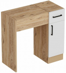 Kosmetinis staliukas Kalune Design İnci 550ARN2796, balta sp./atlantic pine sp., 108.8 cm x 77 cm x 37.3 cm