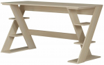 Ra&scaron;omasis stalas su lentyna Kalune Design Lungo 801CMY5426, 60 cm x 140 cm, 73 cm, &scaron;viesus ąžuolas sp.