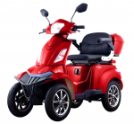 Elektrinis keturratis motoroleris HS650 EEC, 20000 mAh, 1 kW, raudona sp.
