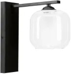 &Scaron;viestuvas sieninis Candellux Lighting Estima 21-58041, E27, 1 x 40 W, skaidri sp. / juoda sp.