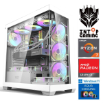 Stacionarus kompiuteris Intop RM90966WH AMD Ryzen 7 9700X, DDR5 16 GB, SSD+HDD 1 TB 2 TB, AMD Radeon RX 9060 XT 16 GB GDDR6, Windows 11 Home