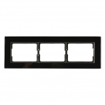 Trivietis rėmelis Vilma XP500, juodas stiklas
