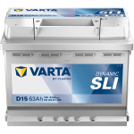 Akumuliatorius Varta SLI D15, 12 V, 63 Ah, 610 A