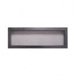 Židinio grotelės Hearth x 49 cm x 17 cm, plienas, sidabro sp./juoda sp.