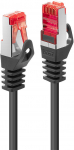 Tinklo kabelis Lindy Cat.6 S/FTP RJ-45, RJ-45, 0.5 m, juoda sp.