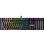 Laidinė žaidimų klaviatūra Canyon Cometstrike GK-55 Cherry MX Red, EN, juoda sp.