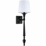 &Scaron;viestuvas sieninis CosmoLight Austin W01296BK-WH, E27, 1 x 40 W, juoda sp.