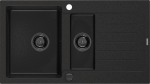 Virtuvinė plautuvė Mexen Matias, granitas, 90 cm x 50 cm x 20 cm, juoda