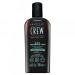 &Scaron;ampūnas, kondicionierius American Crew 3-in-1 Chamolie + Pine, 250 ml