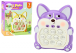 Elektroninis žaidimas lapė Lean Toys Pop It, 14 cm, violetinė