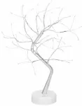 Dekoracija "Medis" Springos CL0861 su LED ap&scaron;vietimu, 45 cm, balta sp.