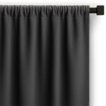 Naktinė užuolaida Restilo Carli, plieno, 140 cm x 250 cm