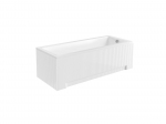 Vonia, įmontuojama Besco Modern, 150 cm x 70 cm x 55.5 cm, stačiakampis, balta sp.