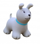 Supamas žaislas Gerardo's Toys Jumpy Dog, plastikinis, polivinilchloridas (pvc), pilka