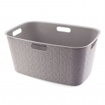 Skalbinių krep&scaron;ys Curver Softex, 45 l, pilka, 57 cm x 27 cm
