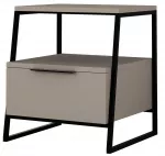 Naktinis staliukas Kalune Design Pal v2, &scaron;viesiai ruda sp., 50 cm x 45 cm x 41 cm