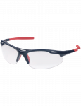 Apsauginiai akiniai JSP M9700 Sports, skaidrūs/juoda/raudona, Universalus dydis