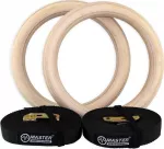 Gimnastikos žiedai, suaugusiems Master MAS4A330, 23 cm, 1.3 kg, ruda sp., 2 vnt.