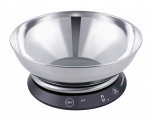 Elektroninės virtuvinės svarstyklės Blaupunkt Kitchen Weight With Steel Bowl FKS602, sidabro sp.