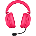 Belaidės žaidimų ausinės vaikams Logitech G Pro X2 Lightspeed, rožinė sp.