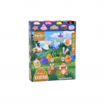 Plastilino rinkinys, su priedais magic dough Happy Easter, įvairių spalvų