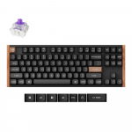 Belaidė žaidimų klaviatūra Keychron K8 HE Special Edition Wireless K8H-F1 Gateron Magnetic Nebula, Anglų (US), juoda sp.