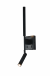 &Scaron;viestuvas sieninis Domoletti Aria MB914024, LED, 3000 &deg;K, 3 x 9 W, juoda sp.