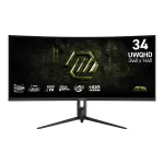Monitorius MSI MAG 342CQRFDE E20, 9S6-3DB64H-090, Rapid VA, 200 Hz, UWQHD, 34"