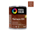 Terasų aliejus Pentacolor Terrace Oil, tamsiai ruda sp., 0.9 l