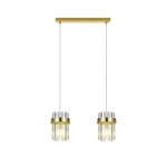 &Scaron;viestuvas kabinamas Light Prestige Vetro, E14, 2 x 10 W, skaidri sp. / aukso sp., 14 x 20 cm