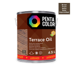 Terasų aliejus Pentacolor Terrace Oil, ruda sp., 4.5 l