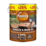 Terasų aliejus Pinotex Terrace Oil, rie&scaron;utmedžio sp., 5 l