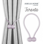 Užuolaidų aksesuaras Restilo Toronto, 29 cm, violetinė sp., 2 vnt.