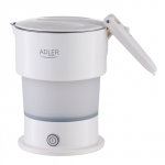 Arbatinukas Adler AD, plastikas, 12.4 cm, 0.6 l, balta sp.