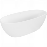 Vonia, laisvai pastatoma Mexen Torino, 155 cm x 78 cm x 56 cm, ovalas, balta sp.