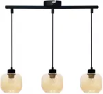 &Scaron;viestuvas lubų Candellux Lighting Marla 33-58263, E27, 3 x 40 W, gintaro sp. / juoda sp.