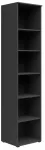 Pastatoma lentyna Black Red White MultiDo S588-REG/45/190/40-GF, grafito sp., 195 cm x 45 cm x 40 cm