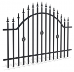 Tvoros segmentas Polargos Polis, 200 cm x 120 cm, juoda sp.