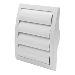 Ventiliacijos grotelės Europlast ND12Z, plastikas, 124 mm