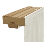 Horizontali durų stakta Classen HOR80, 88.6 cm x 9 cm x 3 cm, pilko ąžuolo