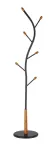 Drabužių kabykla W45, 186 cm, juoda sp.