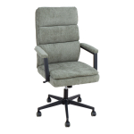 Darbo kėdė Home4you Remy, 72 x 65 x 108 - 115 cm, žalia sp.