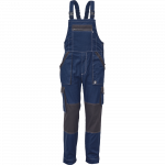 Darbinis puskombinezonis vyrams Cerva Max Summer, juoda sp./tamsiai mėlyna sp., 46 dydis
