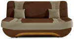 Sofa-lova Ewa II Alova 12, Alova 07, ruda sp./smėlio sp., 92 x 189 cm x 88 cm