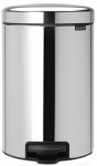 &Scaron;iuk&scaron;liadėžė Brabantia NewIcon, sidabro sp./juoda sp./pilka sp., 12 l, 40 cm x 24 cm