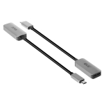 Adapteris Club 3D USB Type C To DisplayPort 1.4 USB Type-C male, Displayport 1.4 female, 0.22 m, pilka sp.