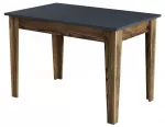 Virtuvinis stalas Kalune Design Kiev 504, antracito sp./rie&scaron;uto sp., 72 cm x 110 cm x 75 cm