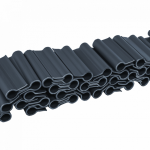 Tvoros juostos klipsai Bradas, 4.75 cm, 40 vnt., pilka