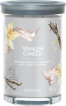 Žvakė, aromatinė Yankee Candle Signature Smoked Vanilla & Cashmere, 60 - 100 h, 567 g, Pilka