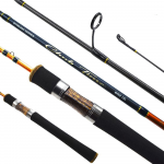 Spiningas Akara CHUB TIME UL, 198 cm, 135 g, juoda/oranžinė